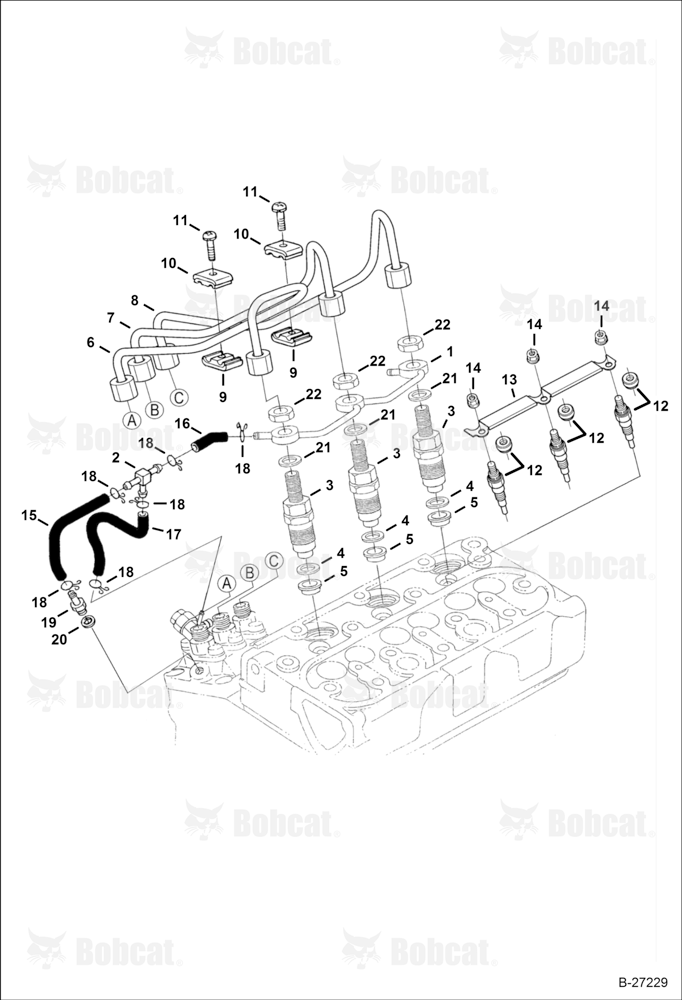 Injector Nozzles (Kubota D902-E3B-BC-1)(Tier IV Replacement)