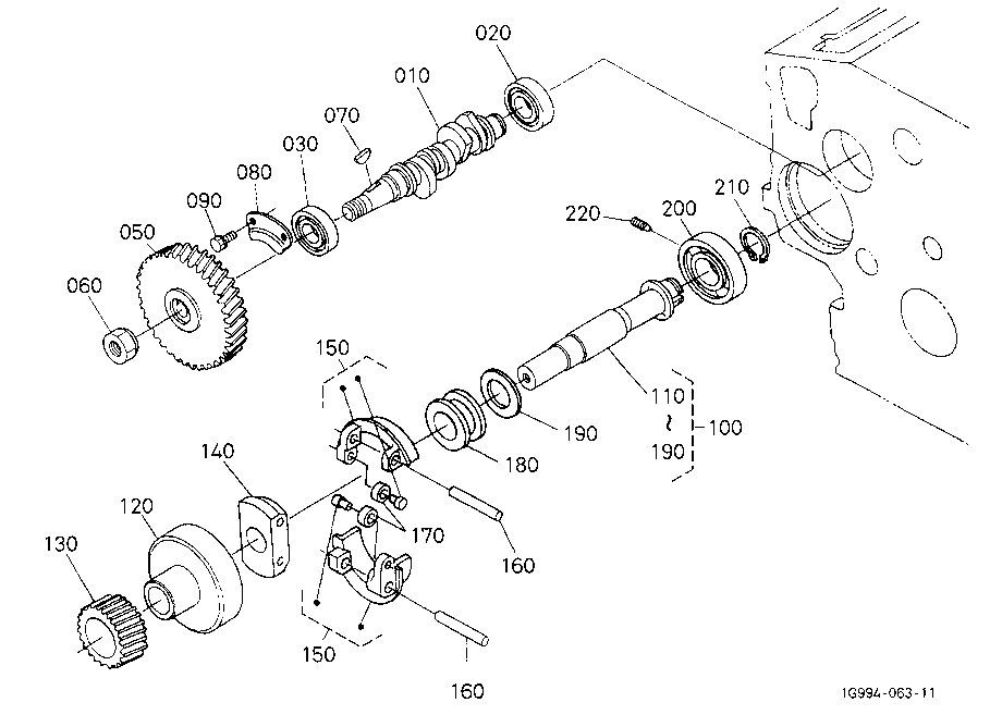 Fuel Camshaft And Governor Shaft