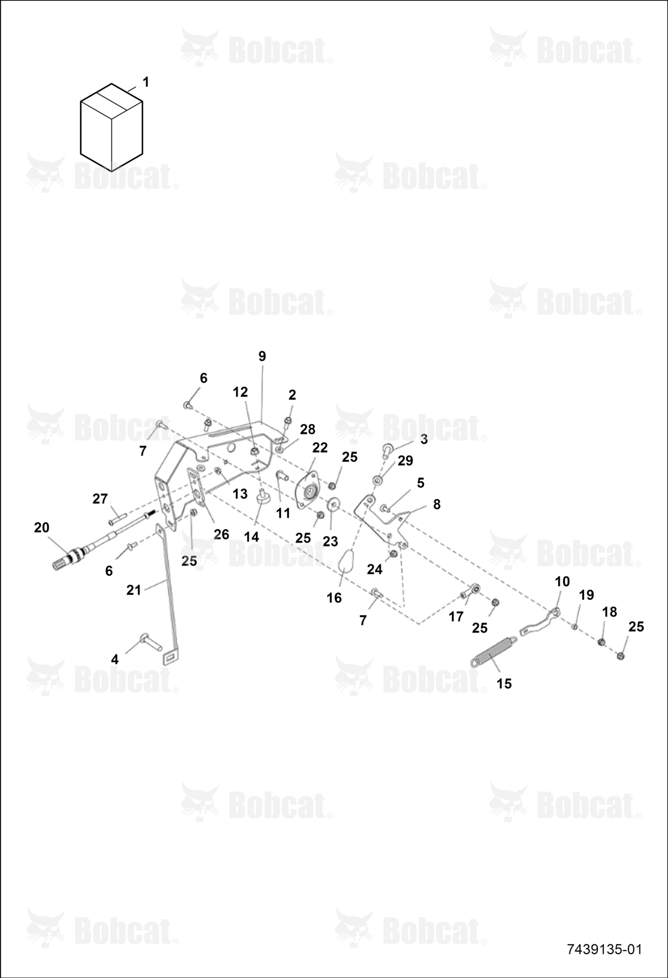 Operator Control Discharge Chute Kit (Upper Assembly) (Controls)