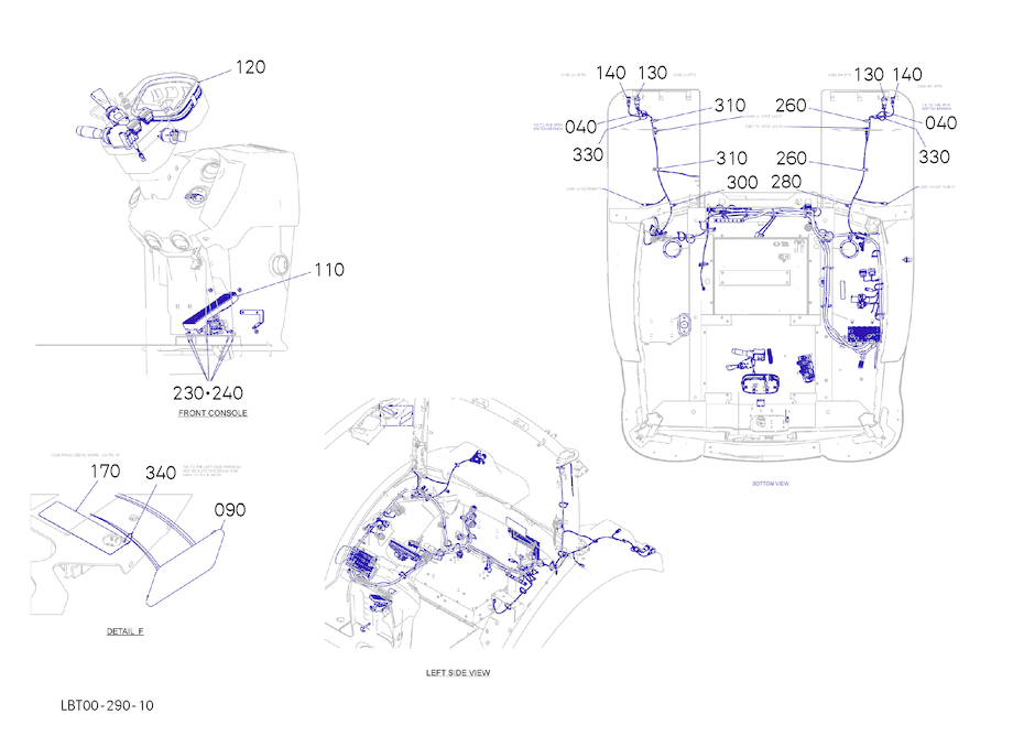 Cab Electrical Assembly - Common, Range 1 (Part 3)