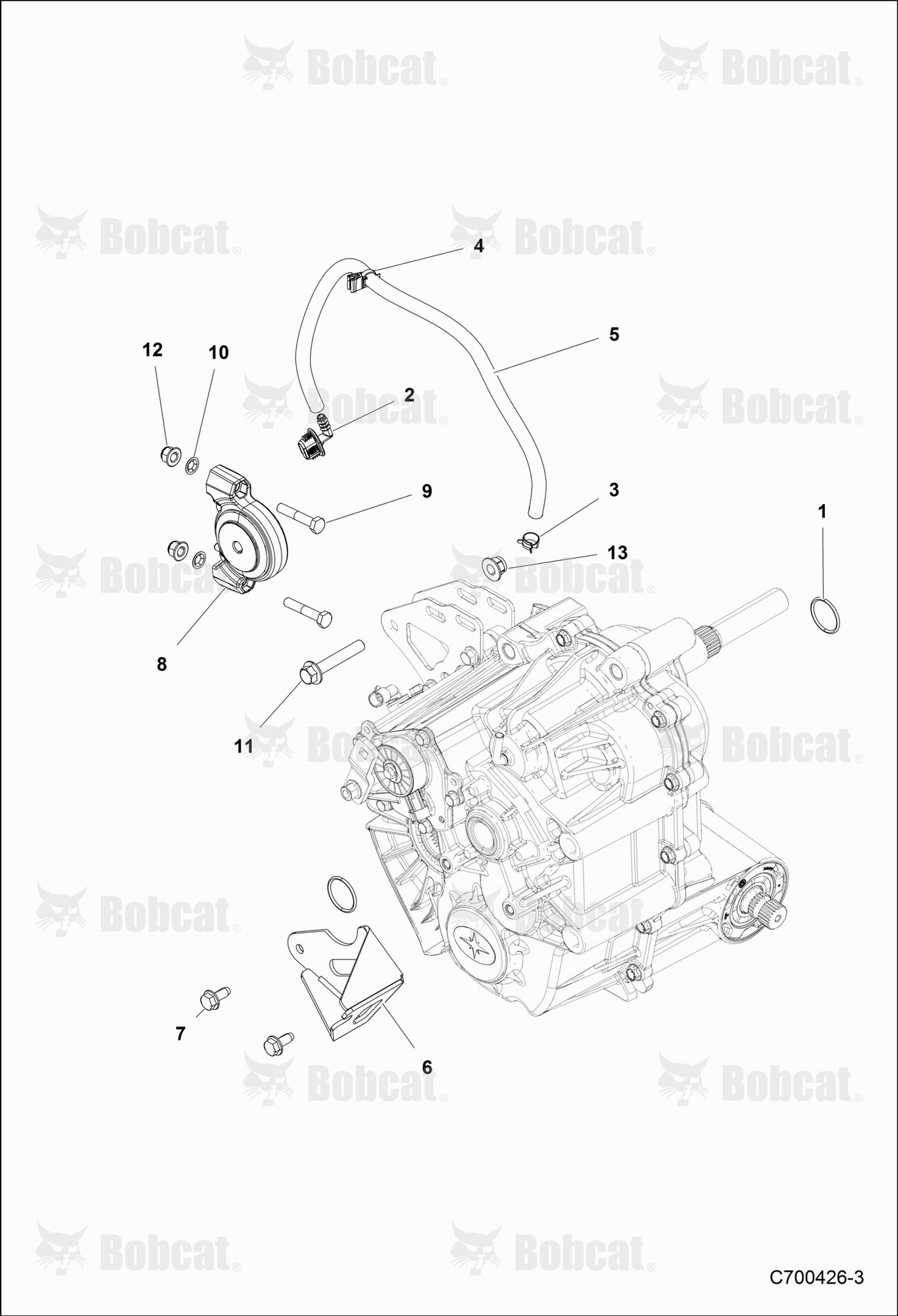 Drive TRAIN, Main GEARCASE, Mounting