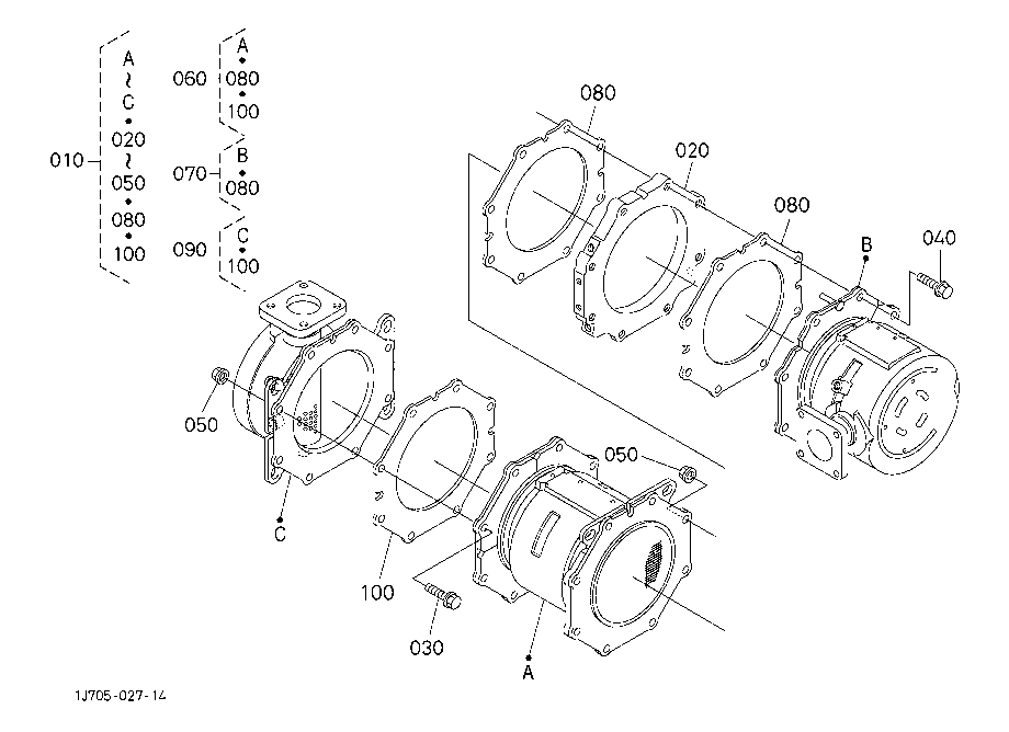Diesel Particulate Filter Muffler (Component Parts