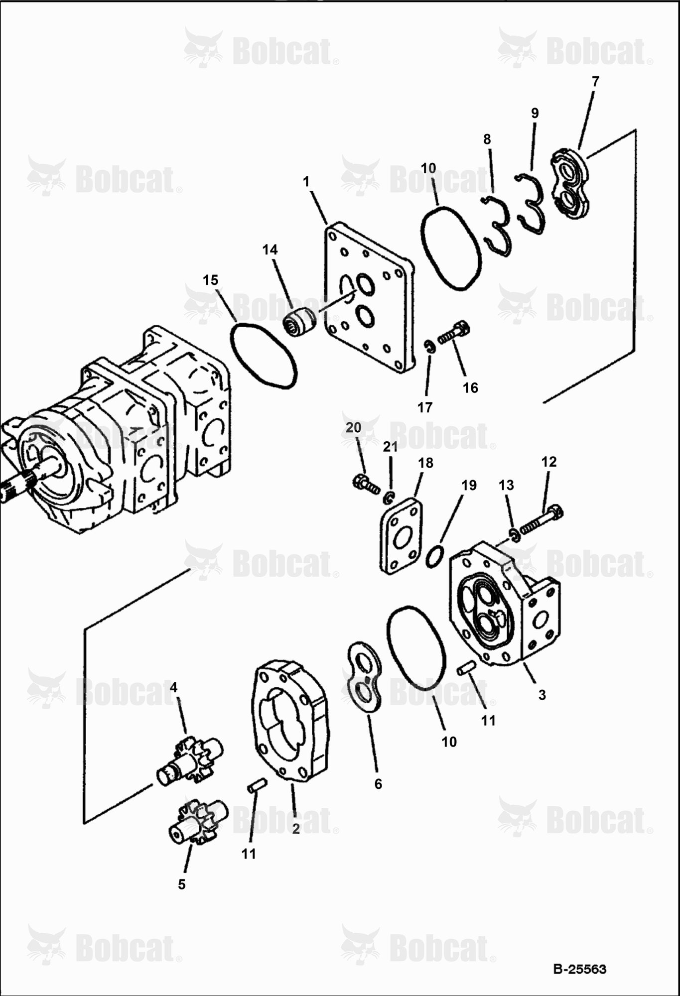 Hydraulic Pump (3/3) (Komatsu S/N 6001-8431)