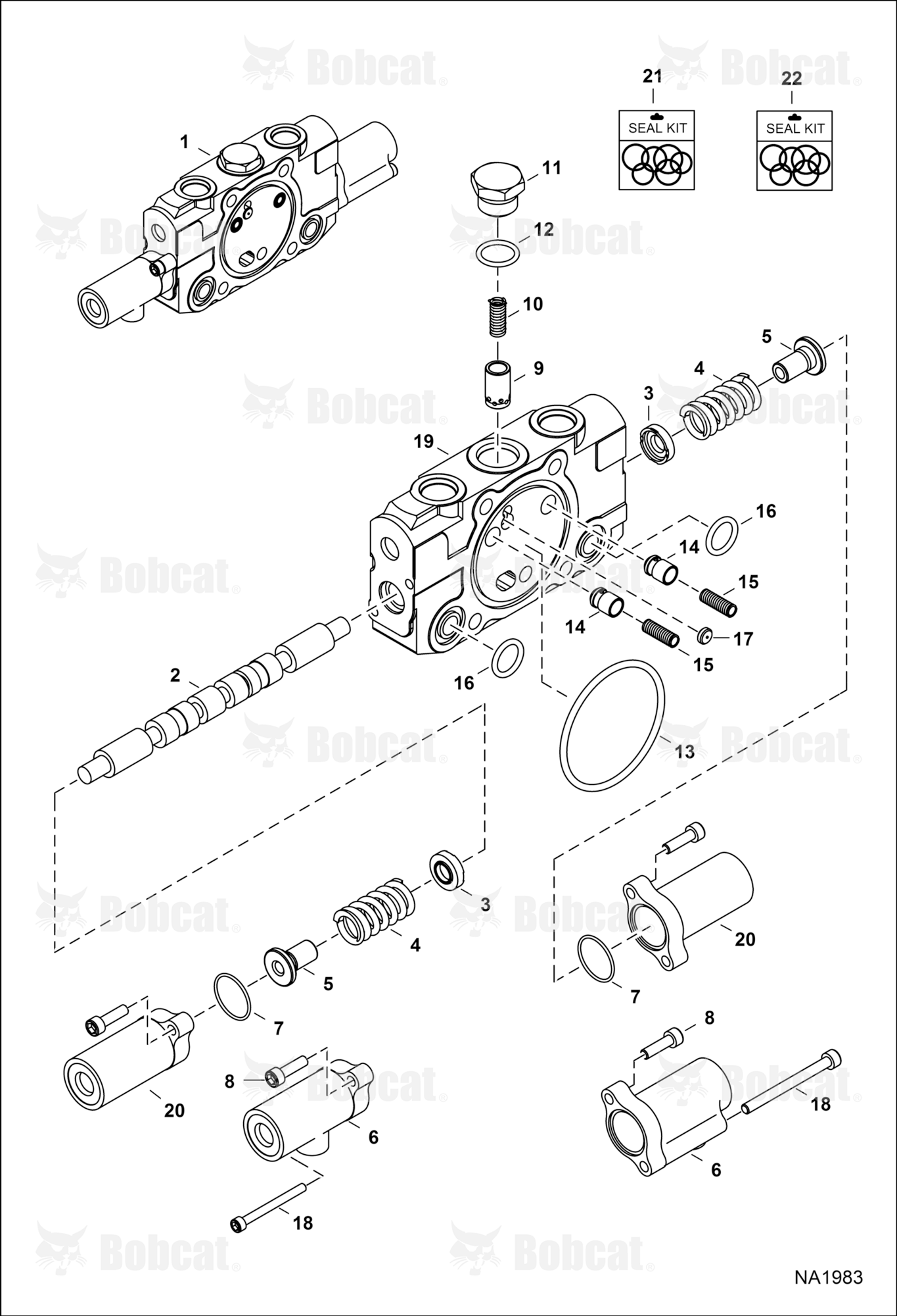 Hydraulic Control Valve (Slew Section)