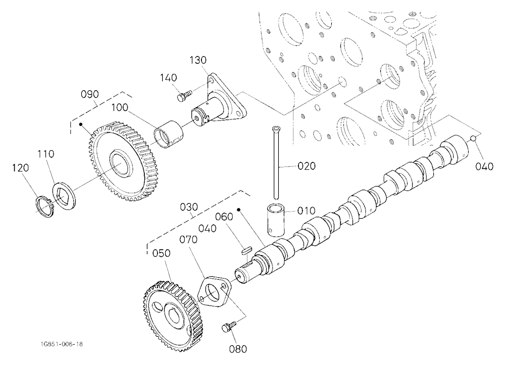 Camshaft And Idle Gear Shaft