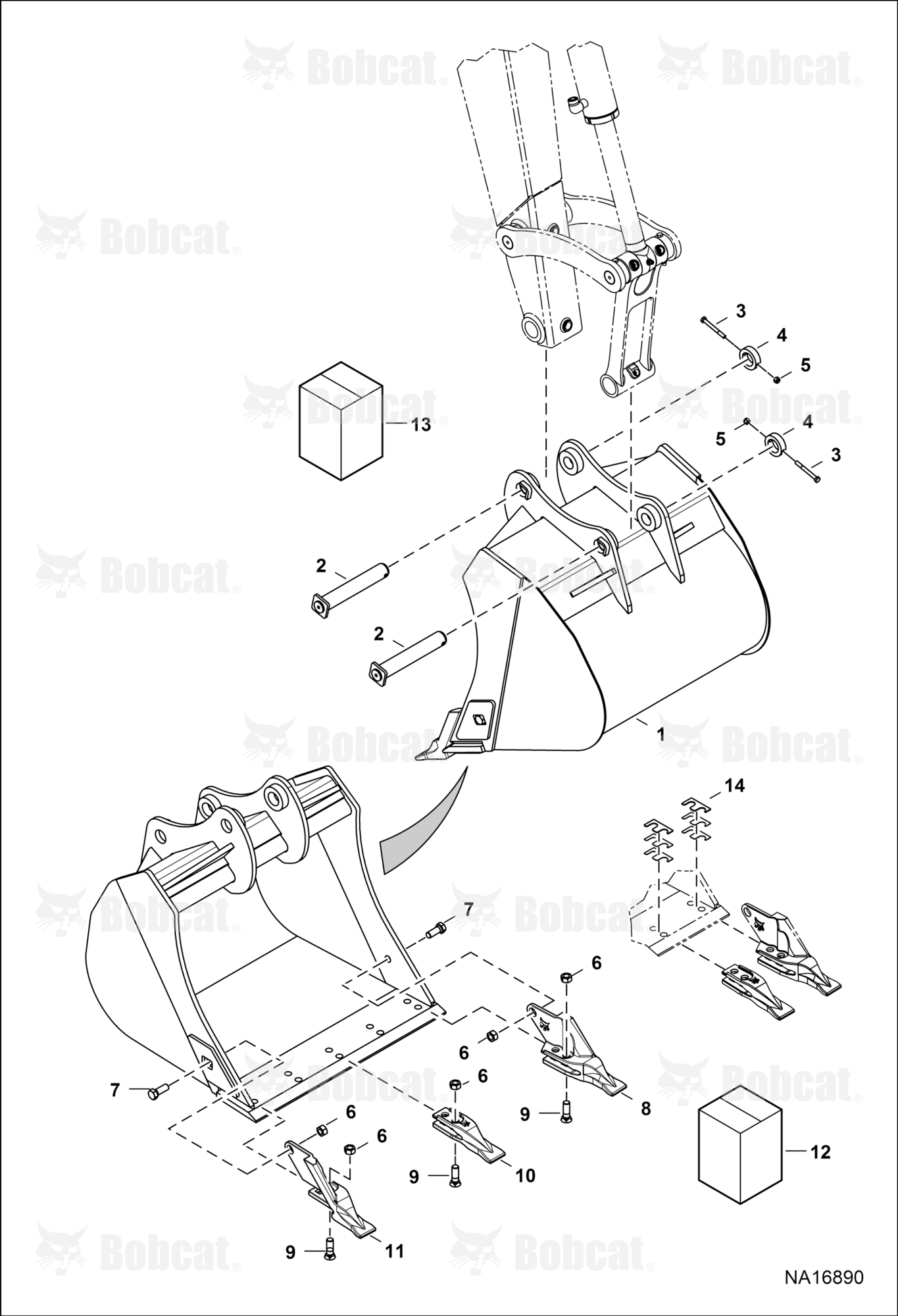 Backhoe (Bucket 820MM)