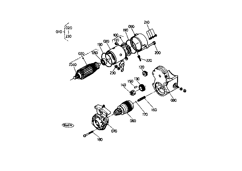 Starter (Component Parts)(Not For Reman Unit)