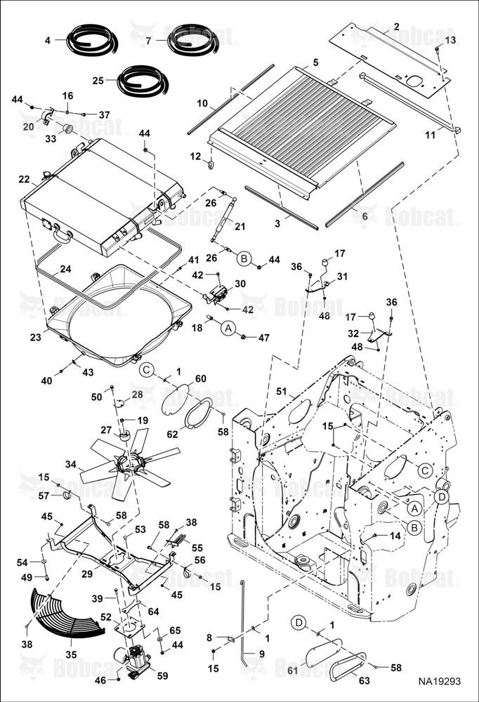 Cooling System B4SA11001 - B4SA13690, B4SA13695 - B4SA13772, B4SA13774 - B4SA13783