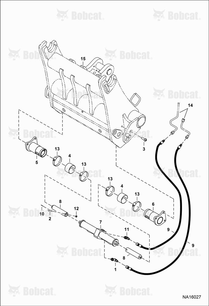Hydraulic Circuitry (Power Attachment Lock) (Carriage)