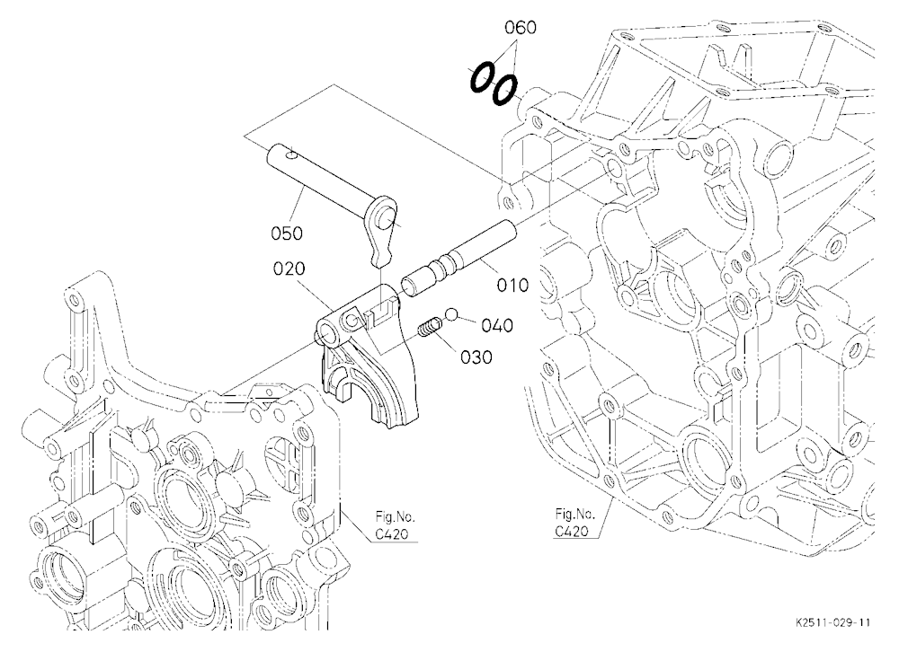 Range Gear Shift Fork