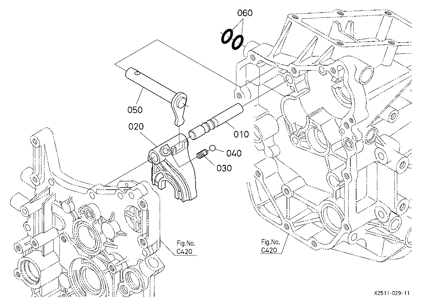 Range Gear Shift Fork
