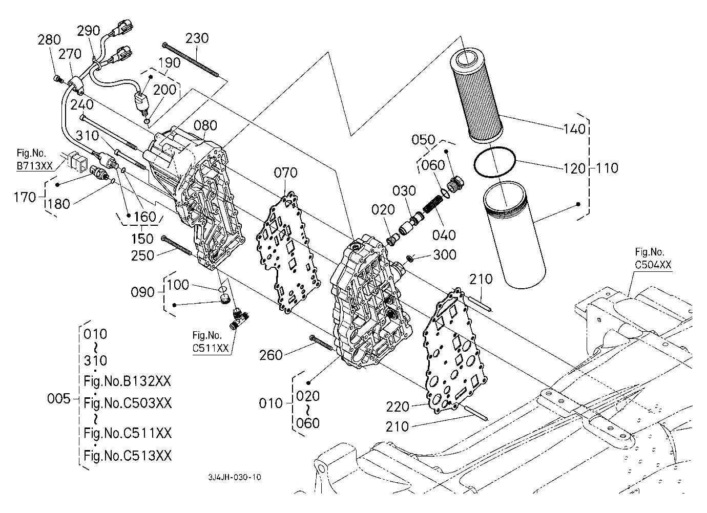 Transmission (Hydraulic Control Unit/Filter) Compo