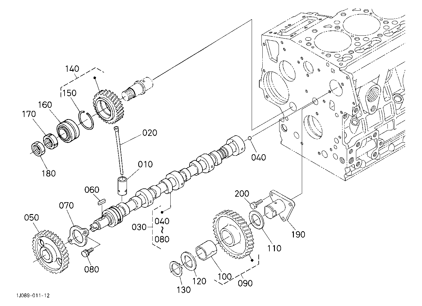 Camshaft And Idle Gear Shaft
