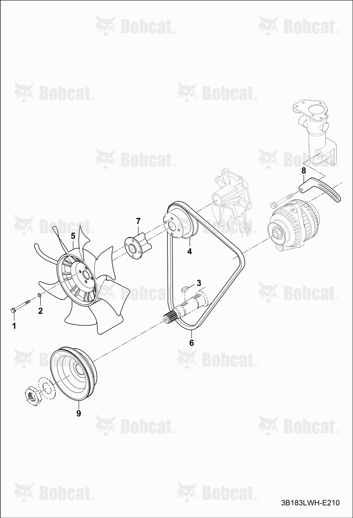 Engine Attaching Parts (Cooling Fan & Drive Belt)