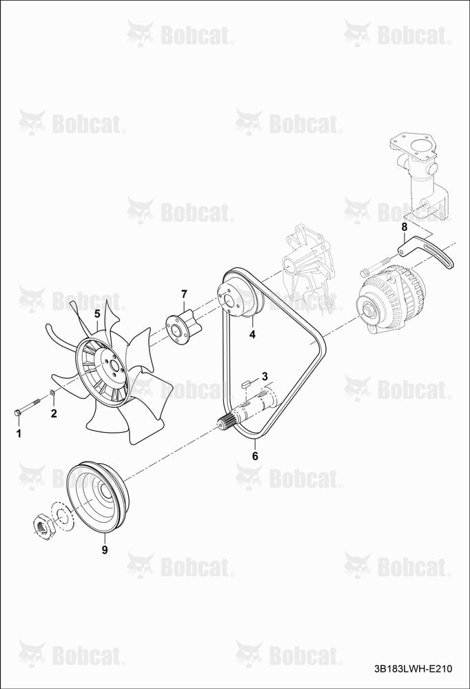 Engine Attaching Parts (Cooling Fan & Drive Belt)