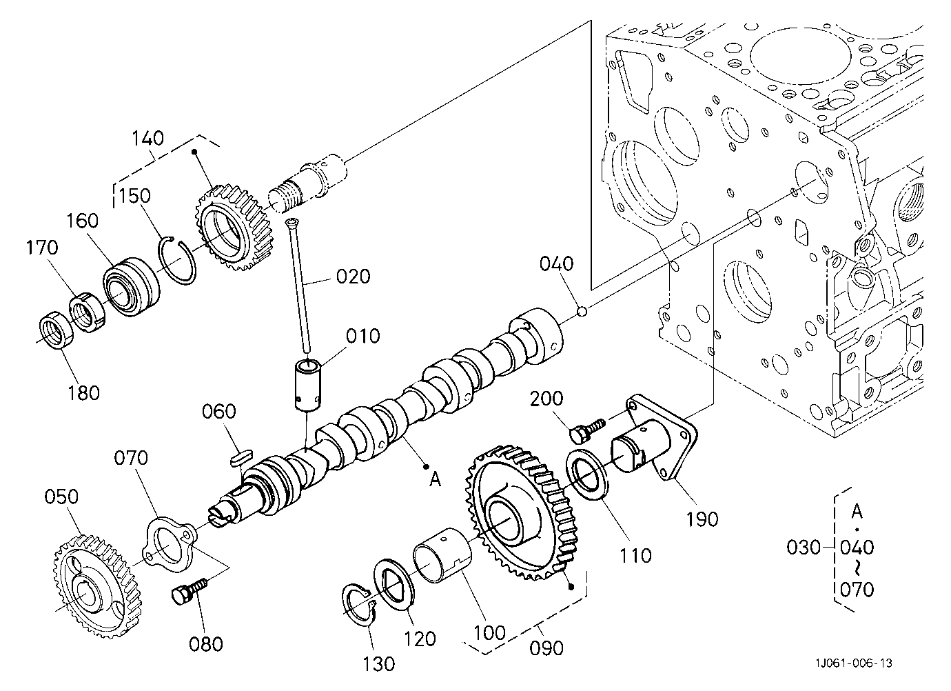 Camshaft And Idle Gear Shaft