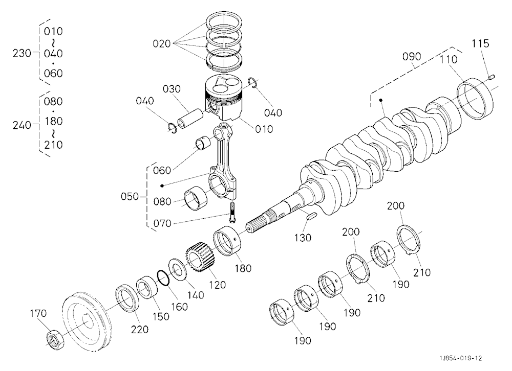 Piston And Crankshaft