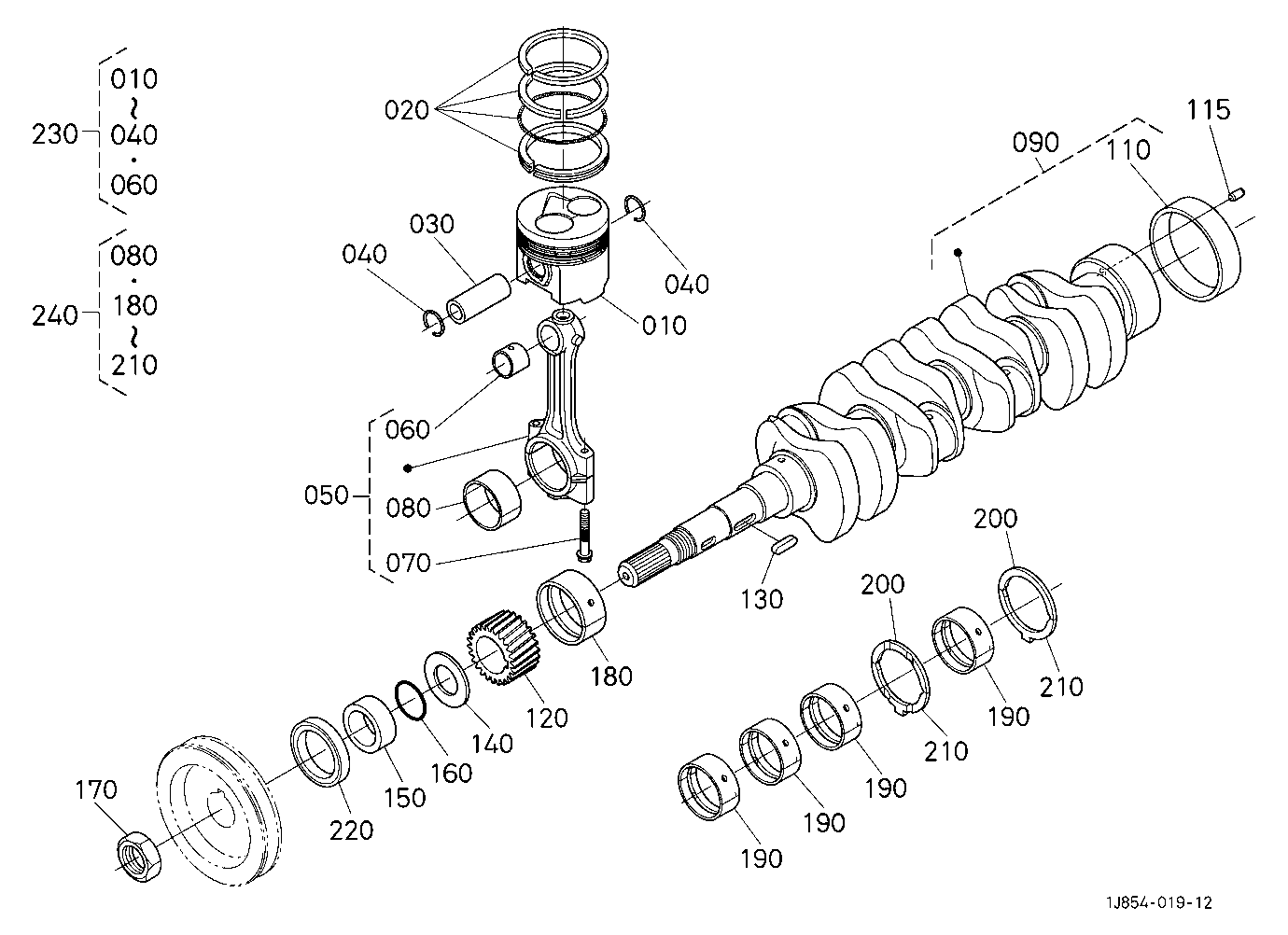 Piston And Crankshaft