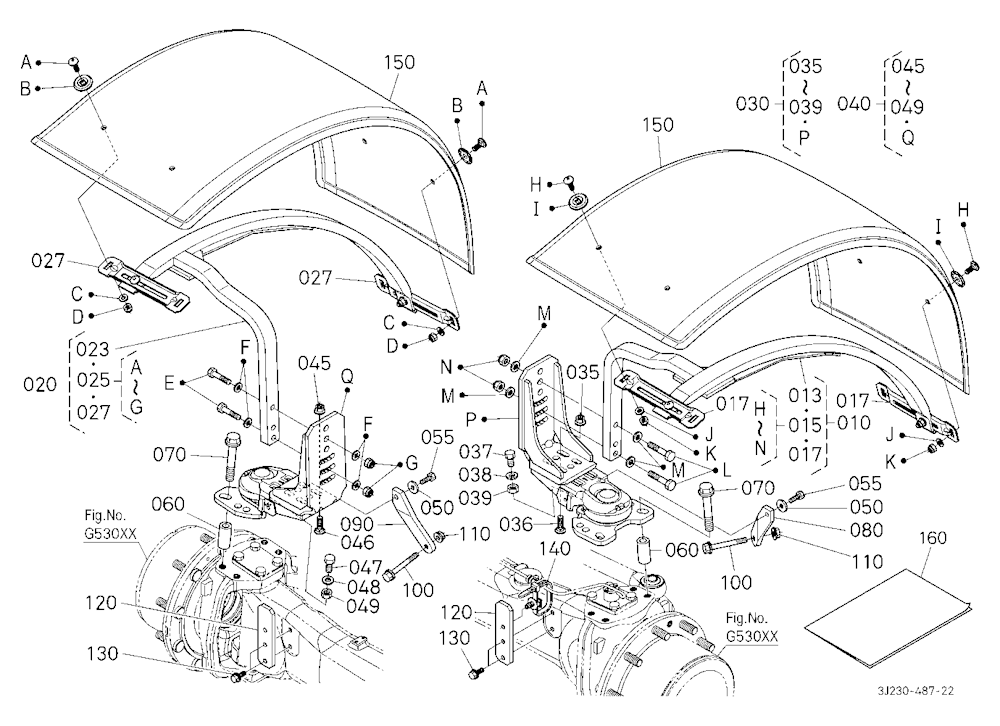 Front Fender Kit (W:540) (W/G No.M3805) [Option]