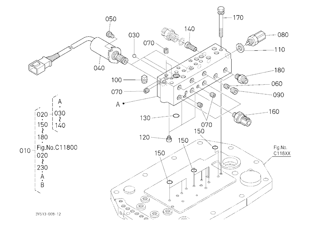 Power Shift Valve (Upper) [Component Parts]
