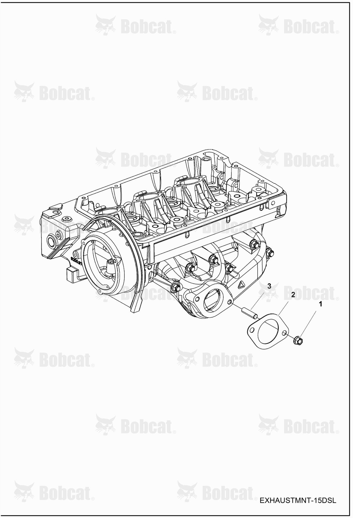 ENGINE, Exhaust Mounting Stud & Gasket