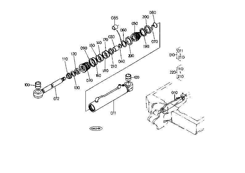 Swing Cylinder and Component Parts