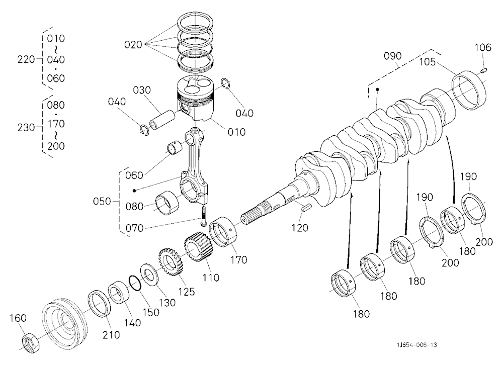 Piston And Crankshaft