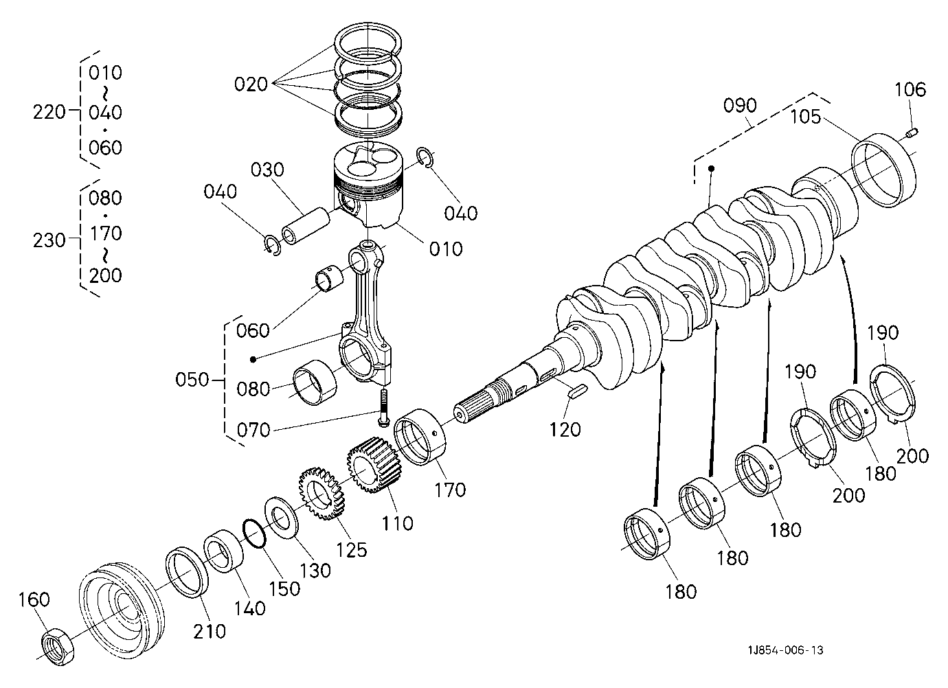 Piston And Crankshaft