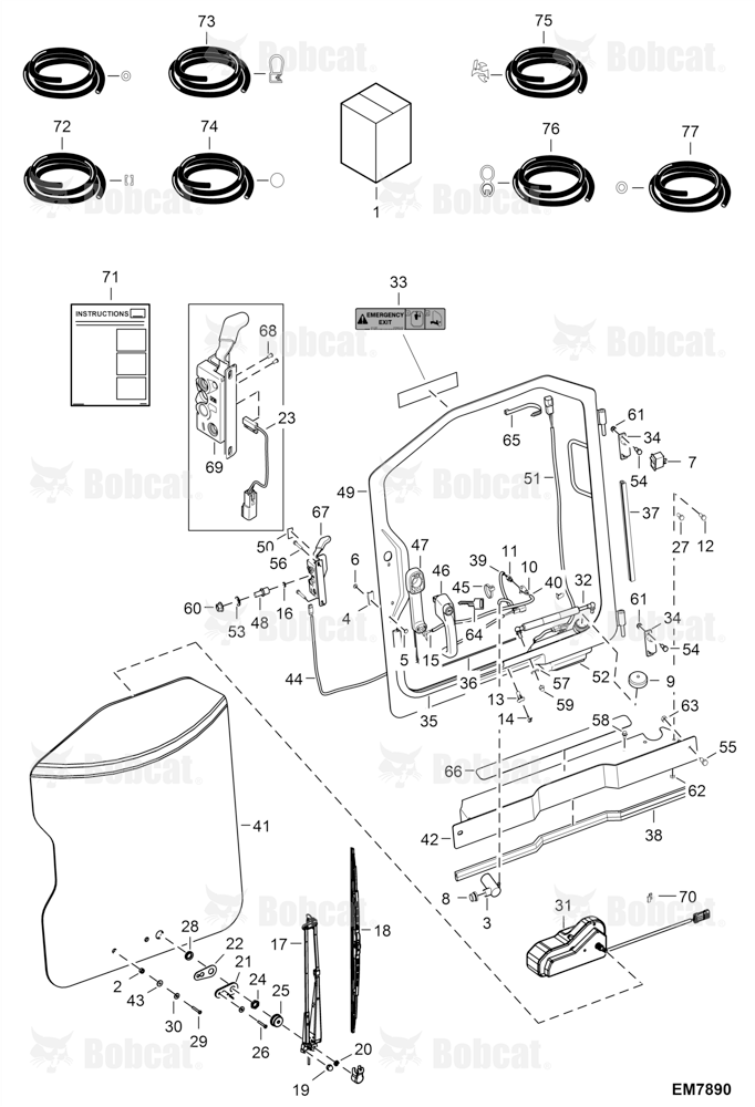 CAB Door Kit (Tilt)