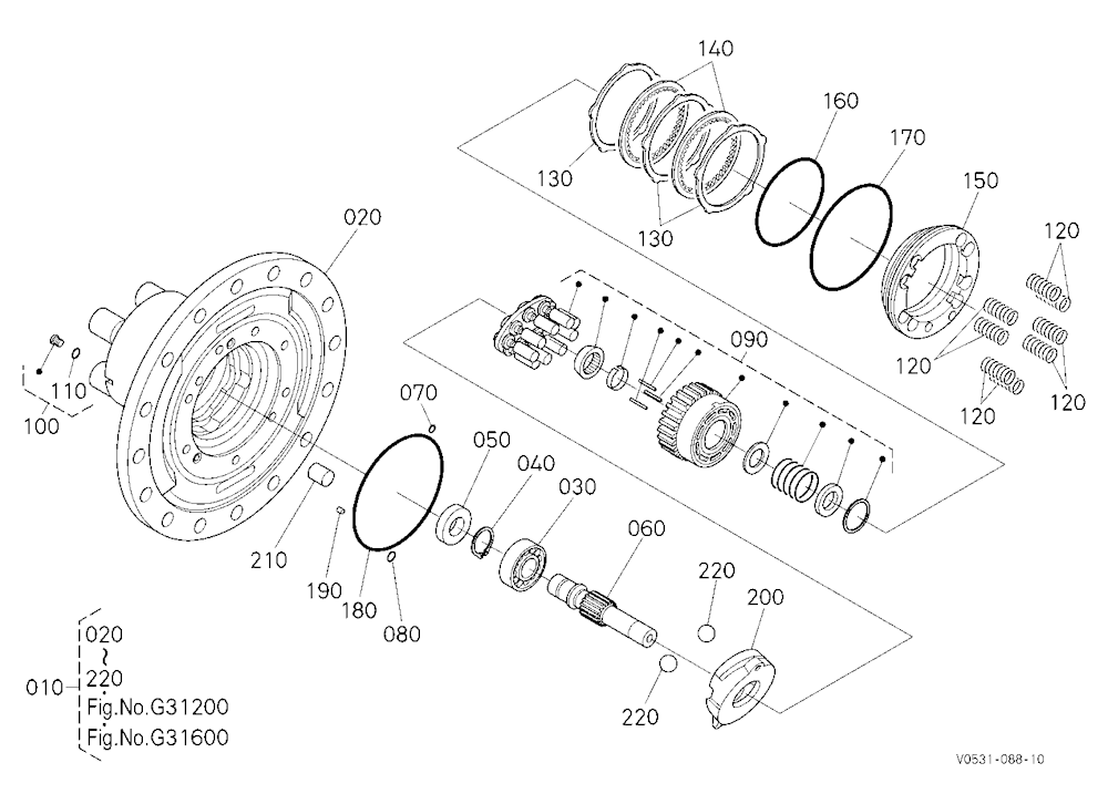 Hst Motor (Cylinder Block) [Component Parts]