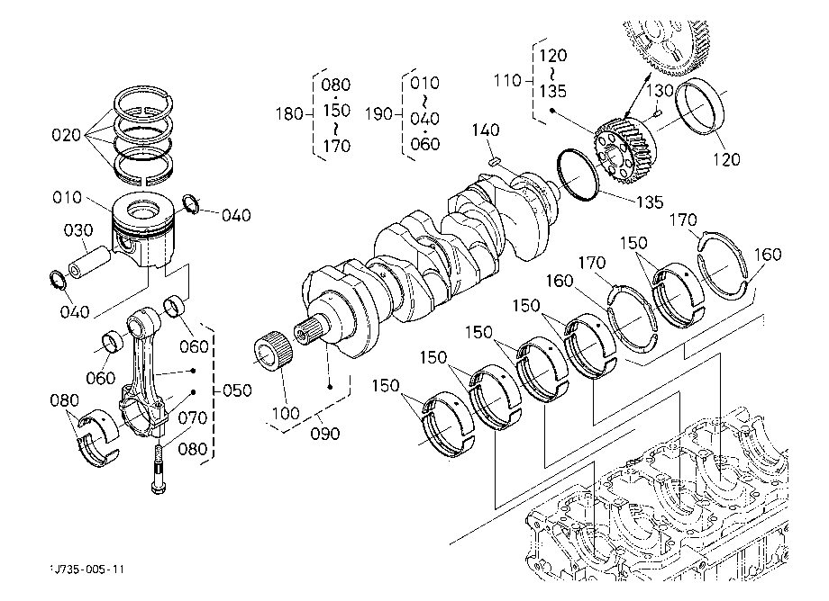 Piston And Crankshaft