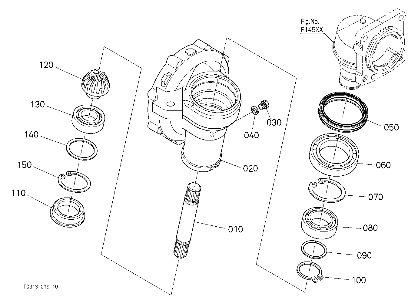 Front Axle Case Rh