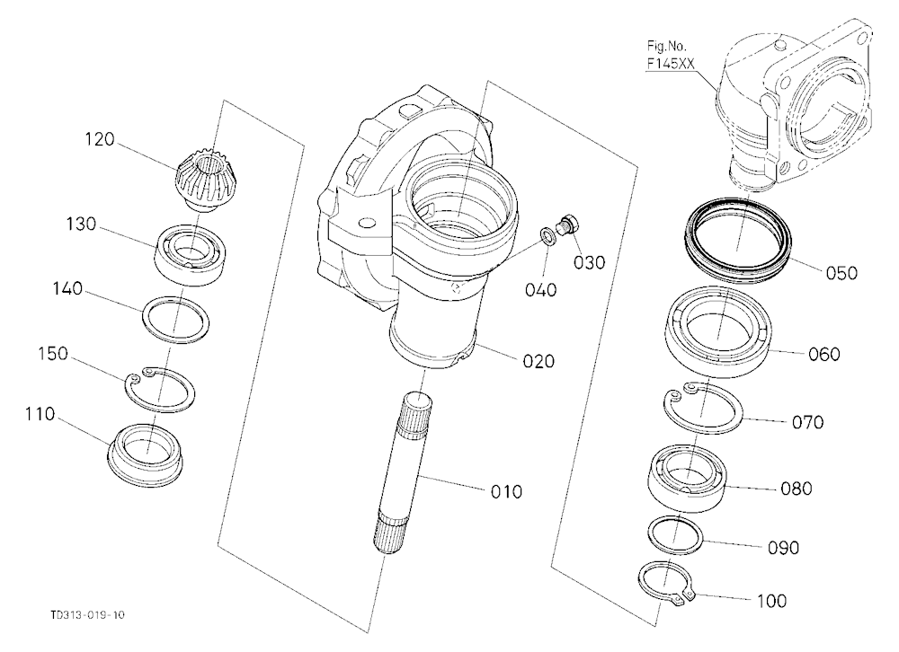 Front Axle Case Rh