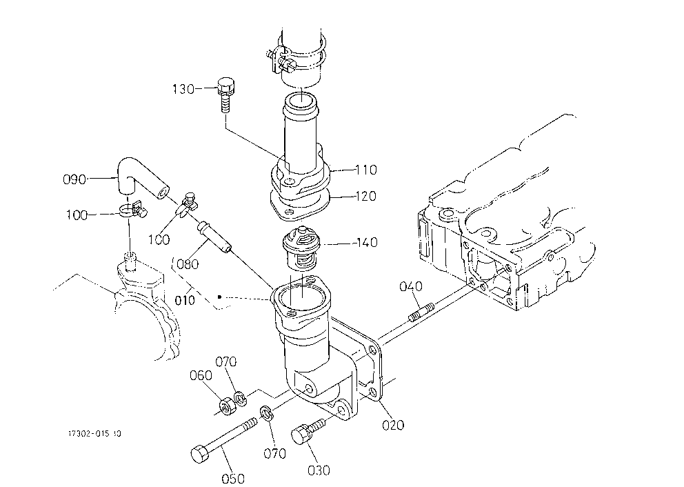 Water Flange And Thermostat