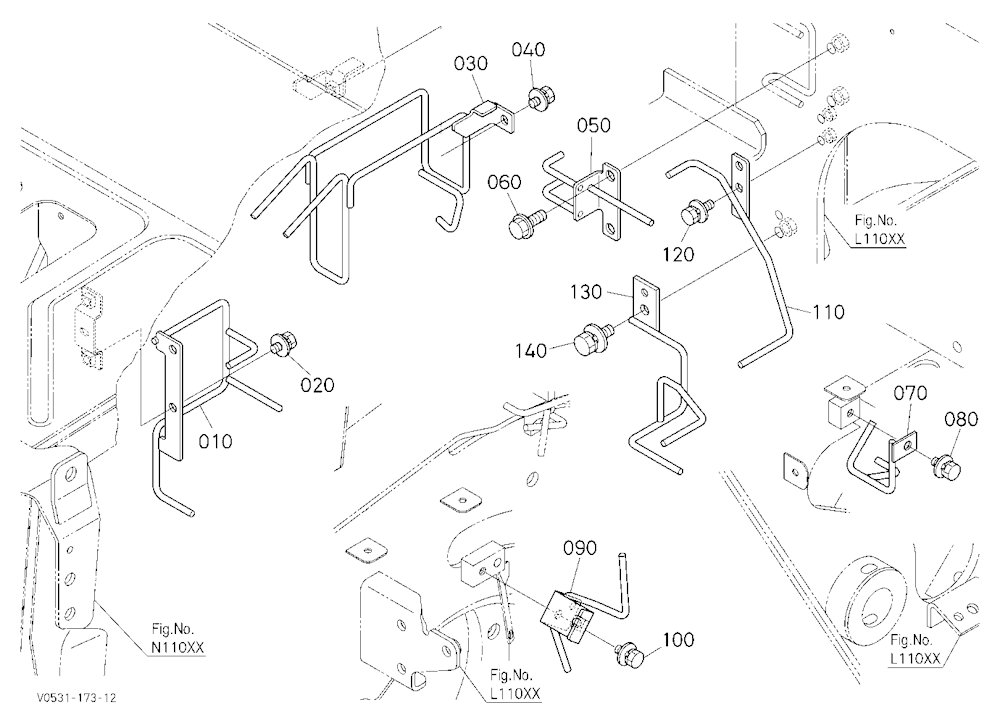 Hose Guide (Right) [Hydraulic Hitch]