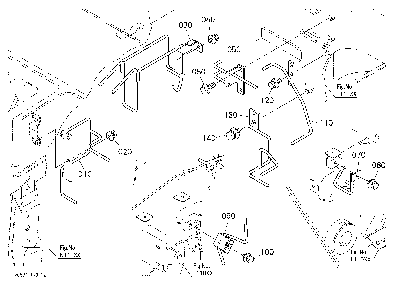 Hose Guide (Right) [Hydraulic Hitch]