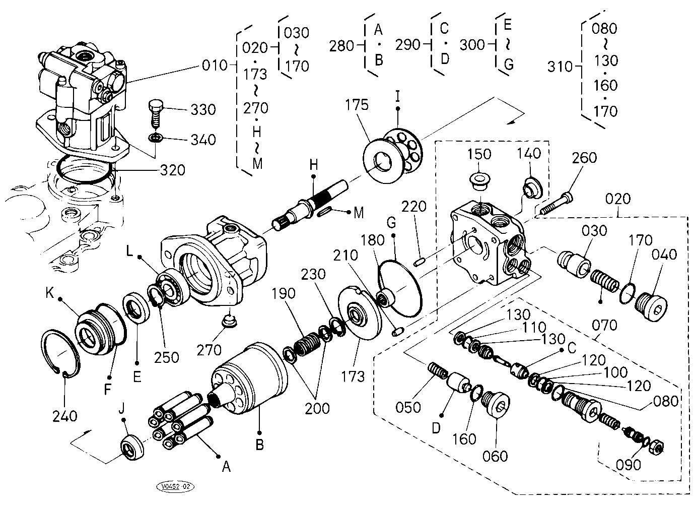 Swivel Motor and Component Parts