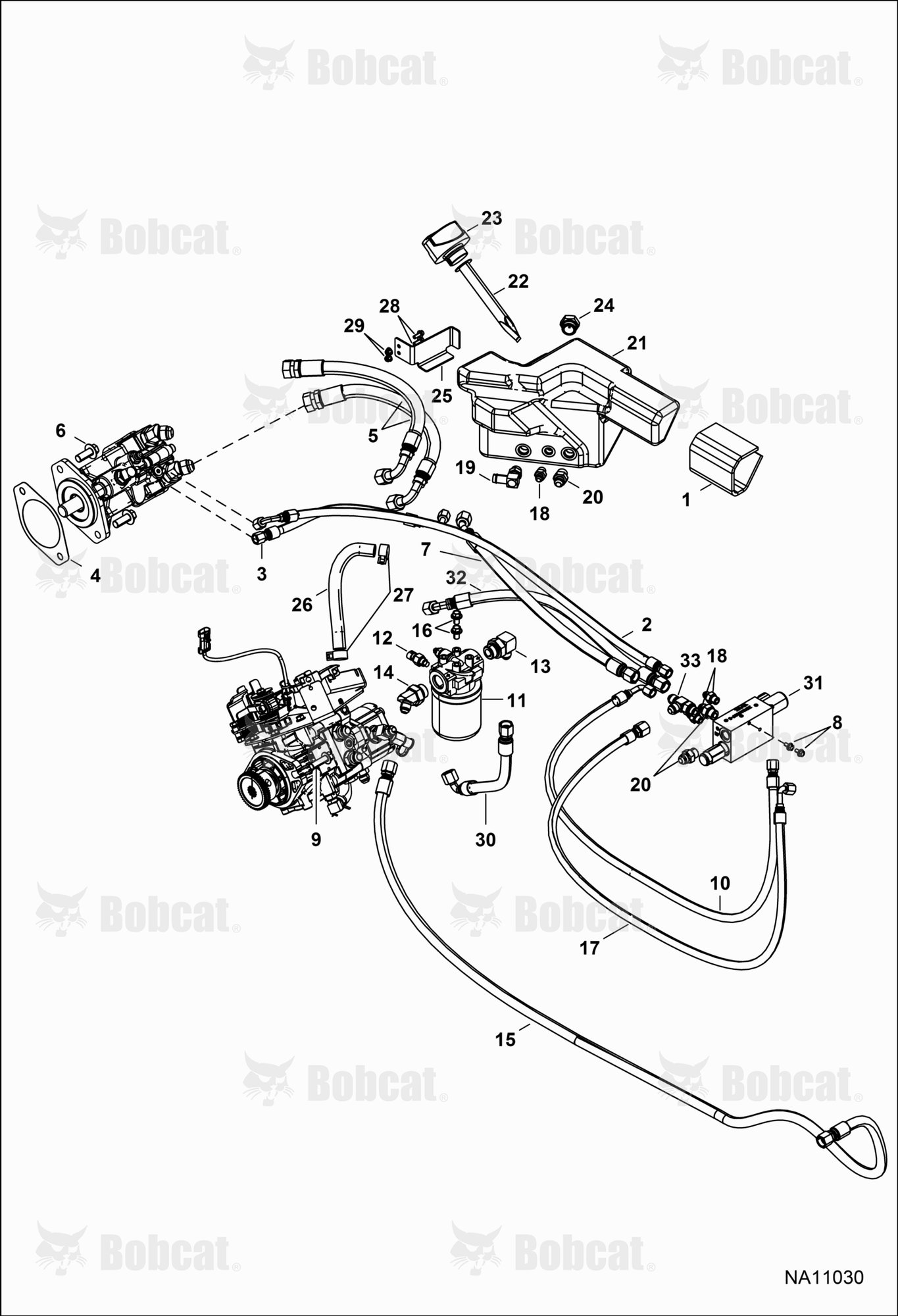 Drive TRAIN, Hydrostat Mounting & Lines
