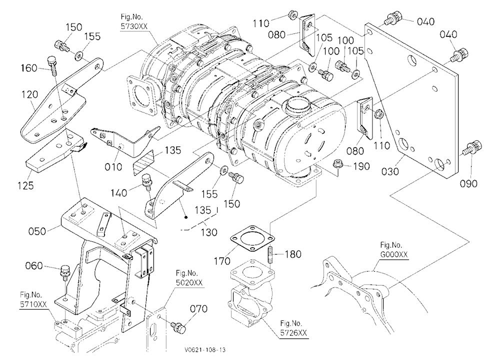 Diesel Particulate Filter Muffler Bracket