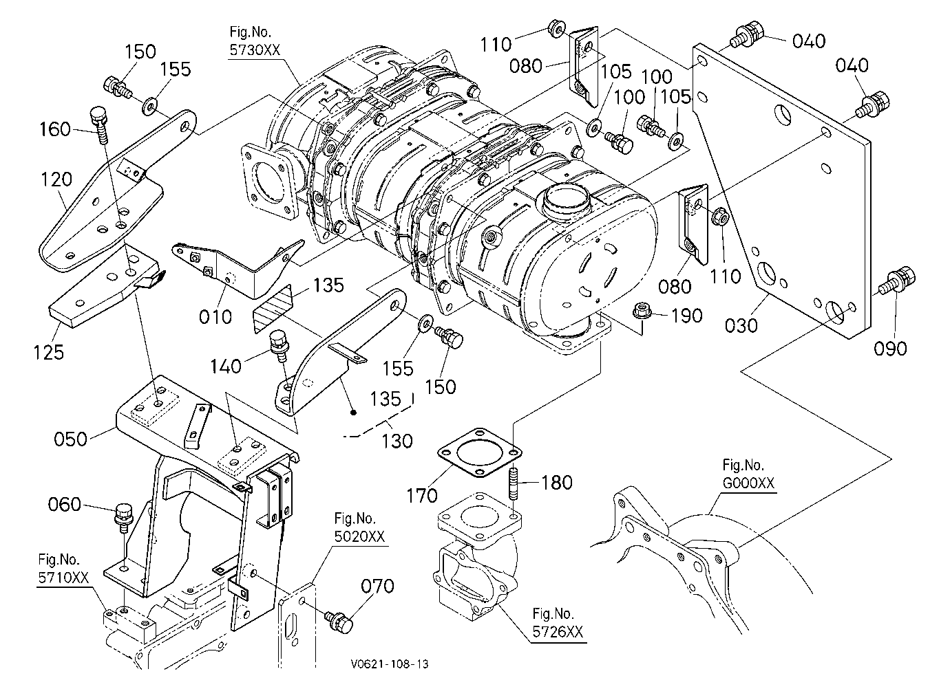 Diesel Particulate Filter Muffler Bracket