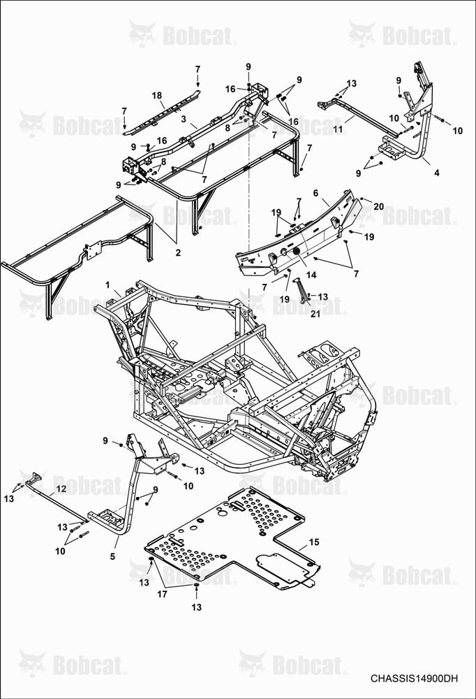 CHASSIS, Main Frame  AVW220001 & Above