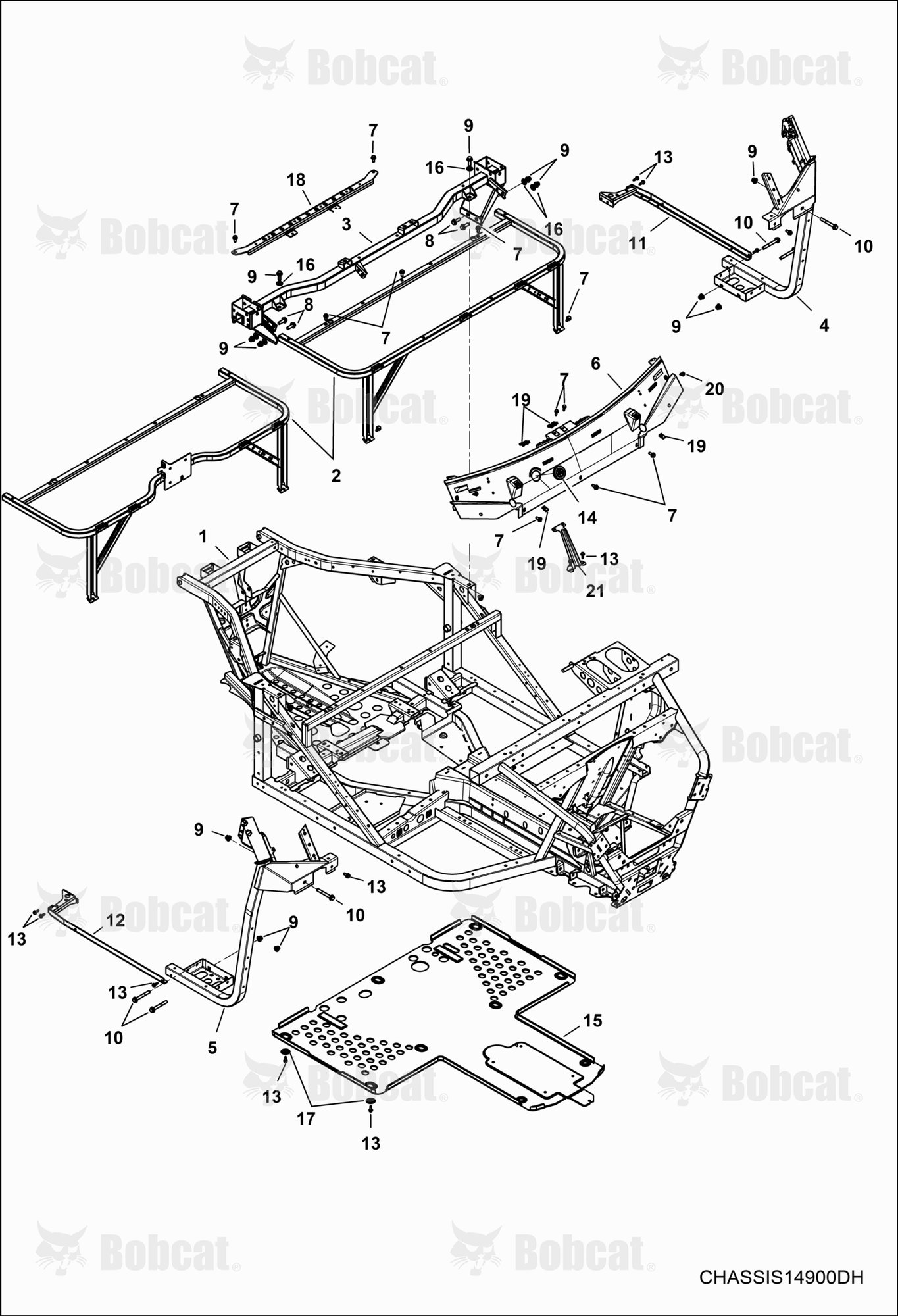 CHASSIS, Main Frame  AVW420001 & Above