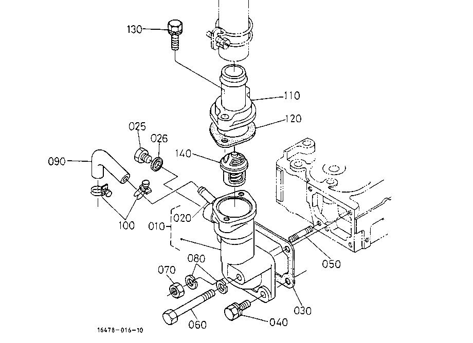 Water Flange And Thermostat