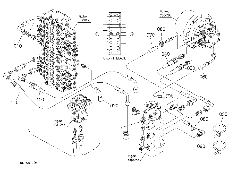 Oil Piping (Travel Rh)
