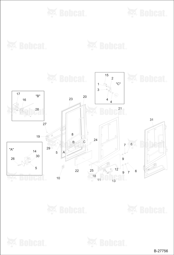 Operator CAB-DOOR Left