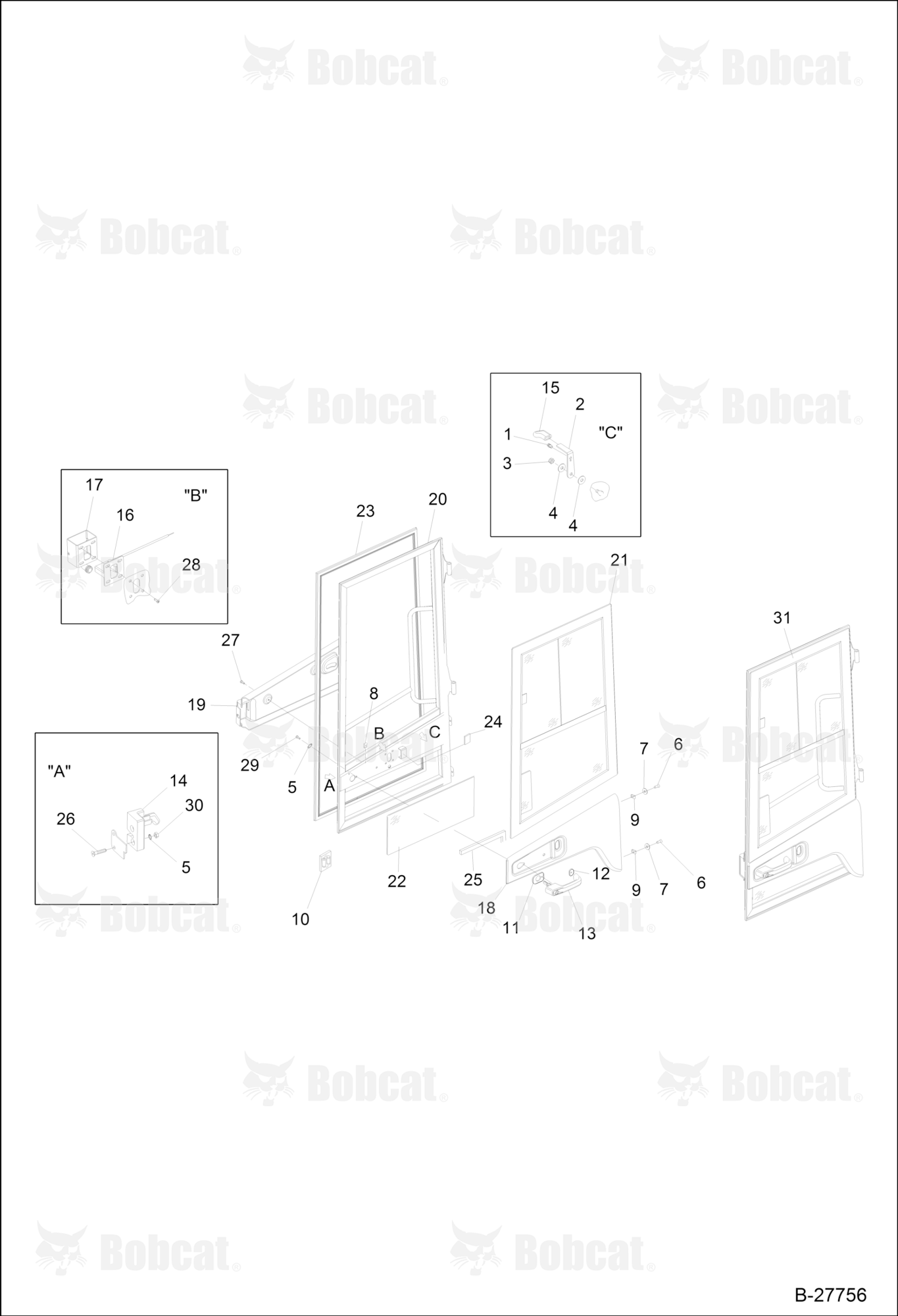 Operator CAB-DOOR Left