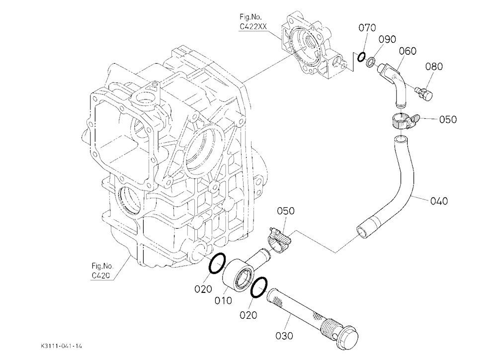 Hydraulic Oil Line (Suction)