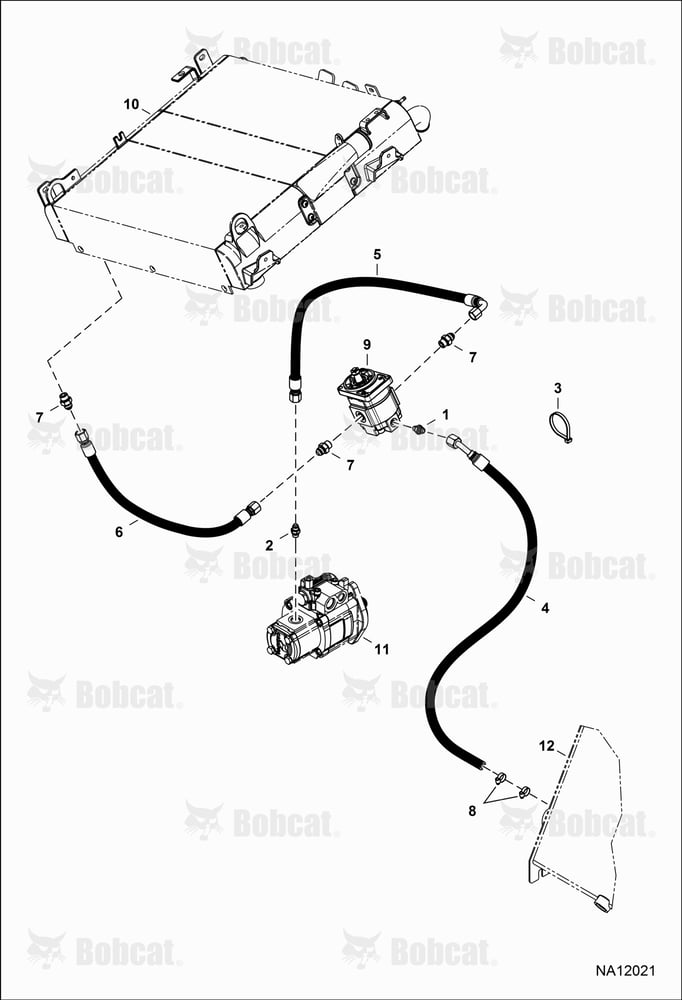 Hydraulic Circuitry (Fan Motor) (Non-reversible)