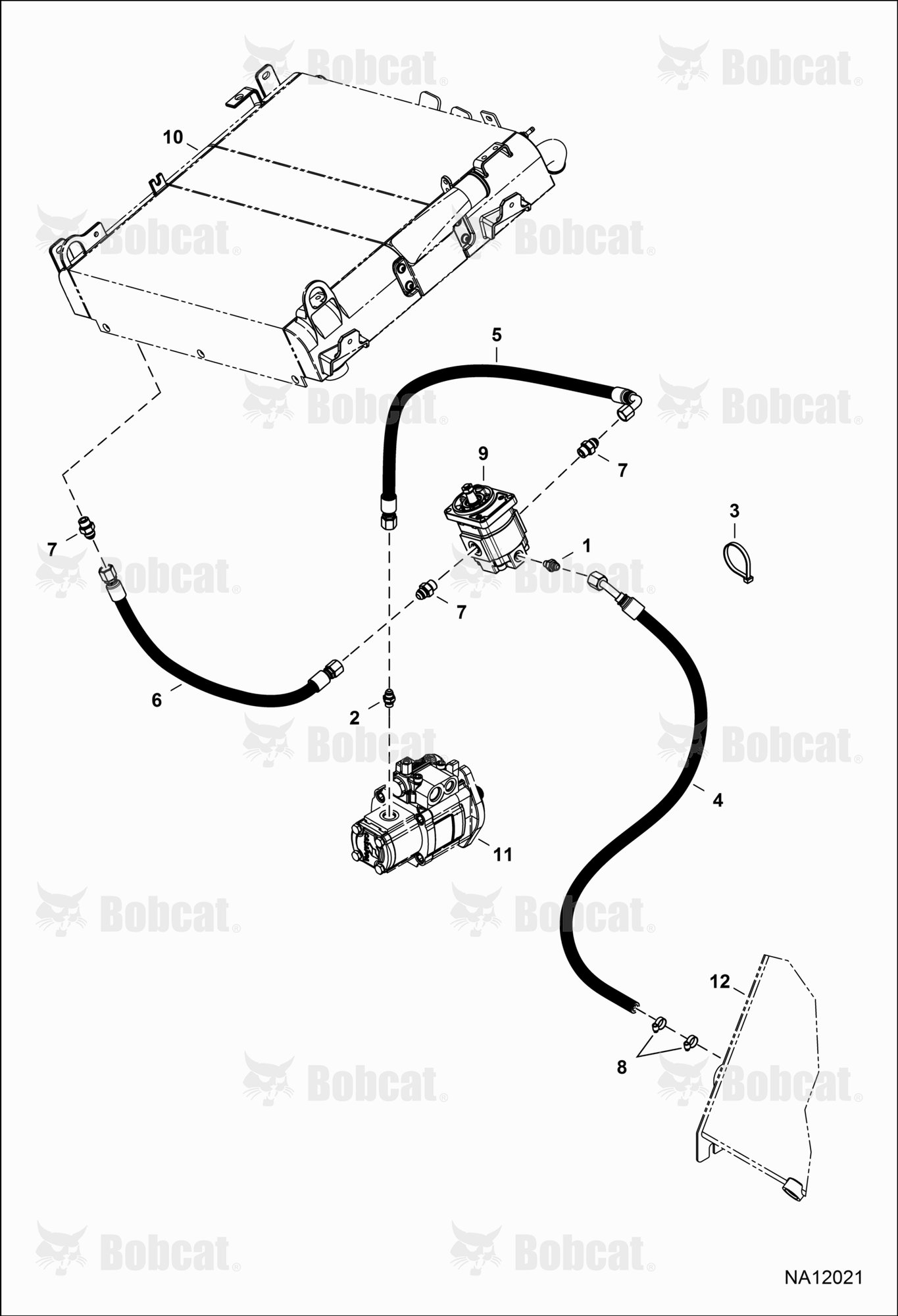 Hydraulic Circuitry (Fan Motor) (Non-reversible)