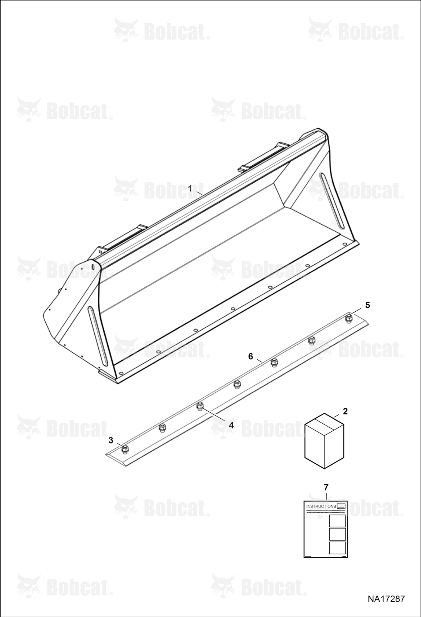 Tractor Loader FL6 (Bucket Assembly)  B4TW00101 & Above